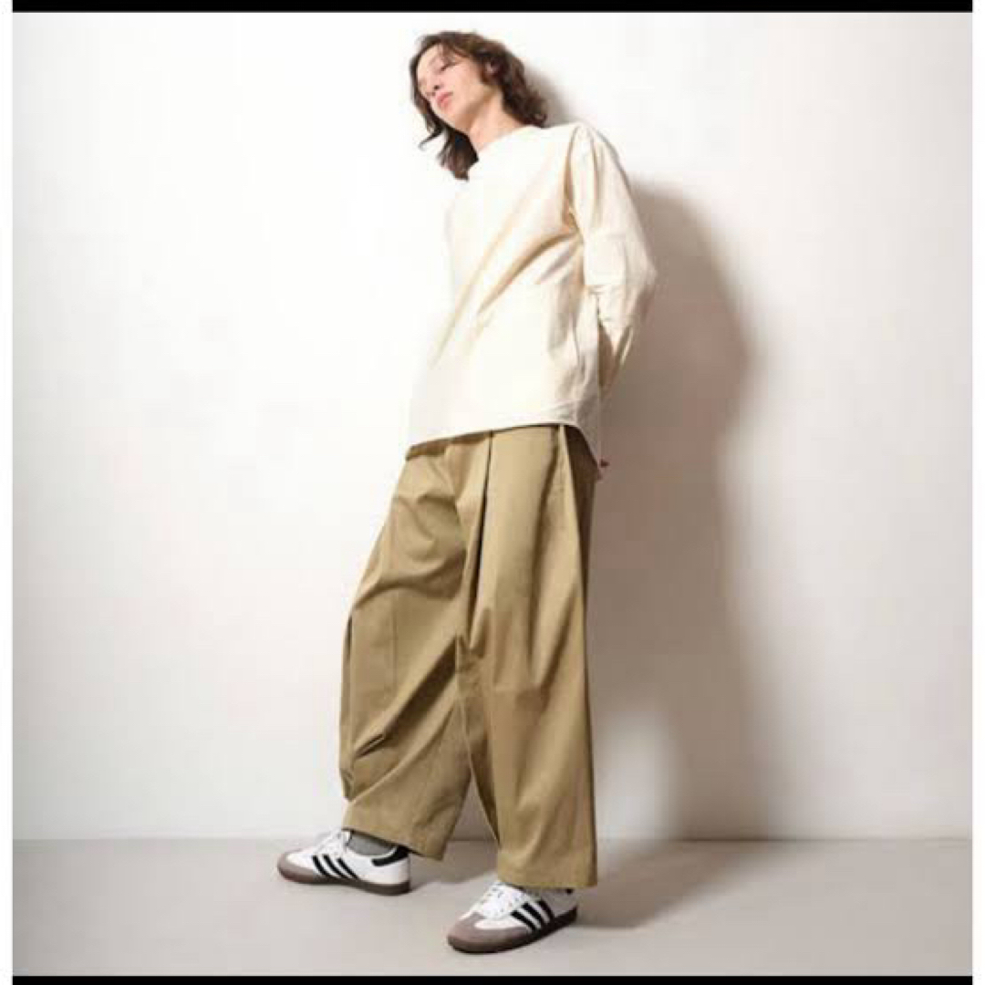 sage'NATION ボックスプリーツパンツ ベージュ SAGE NATION / BOX