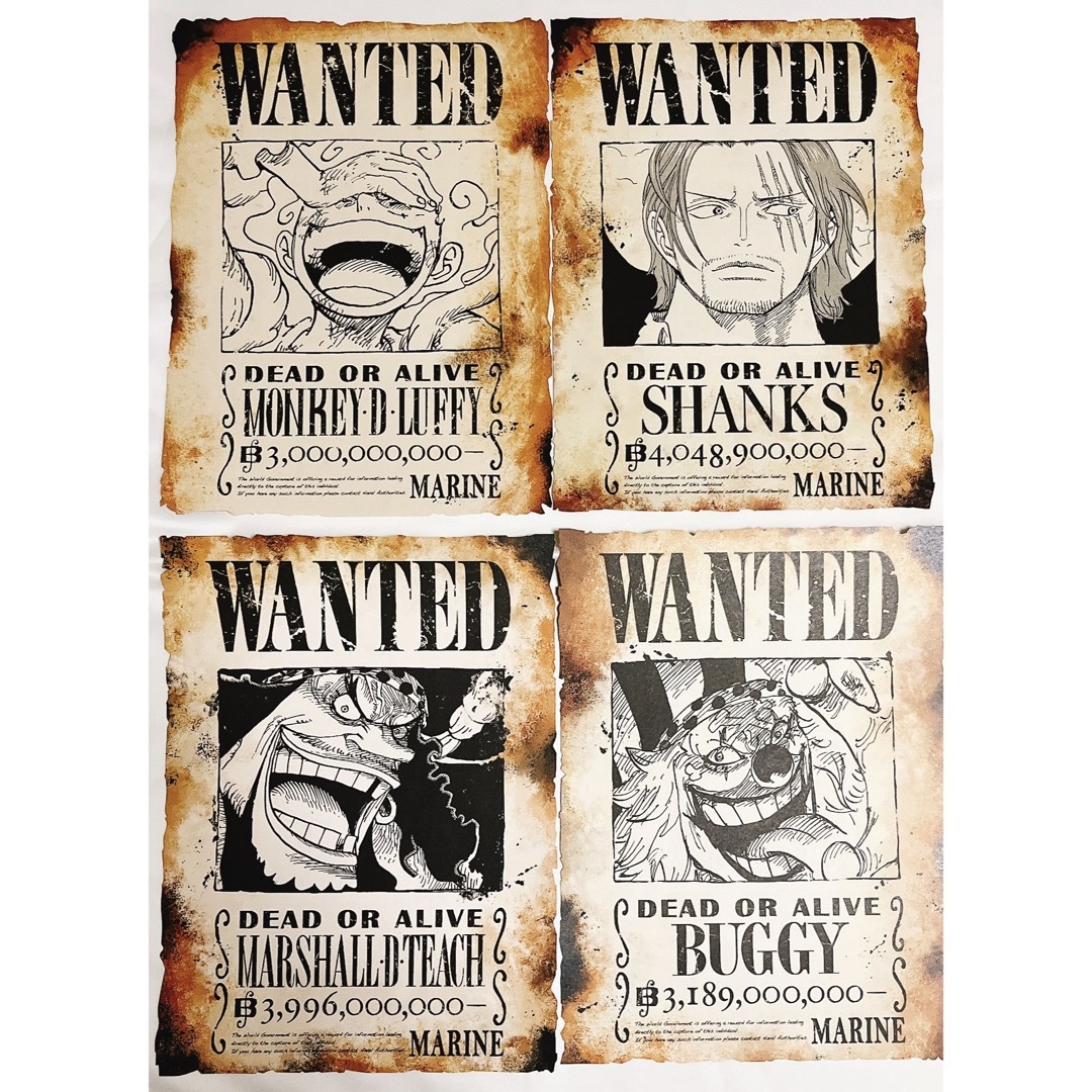 ONE PIECE ワンピース特大ポスター手配書非売品