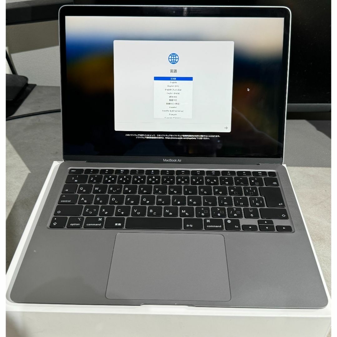 MacBook Air M1 8GB 512GB 充放電回数5 最大容量100% MacBook Air M1 8GB
