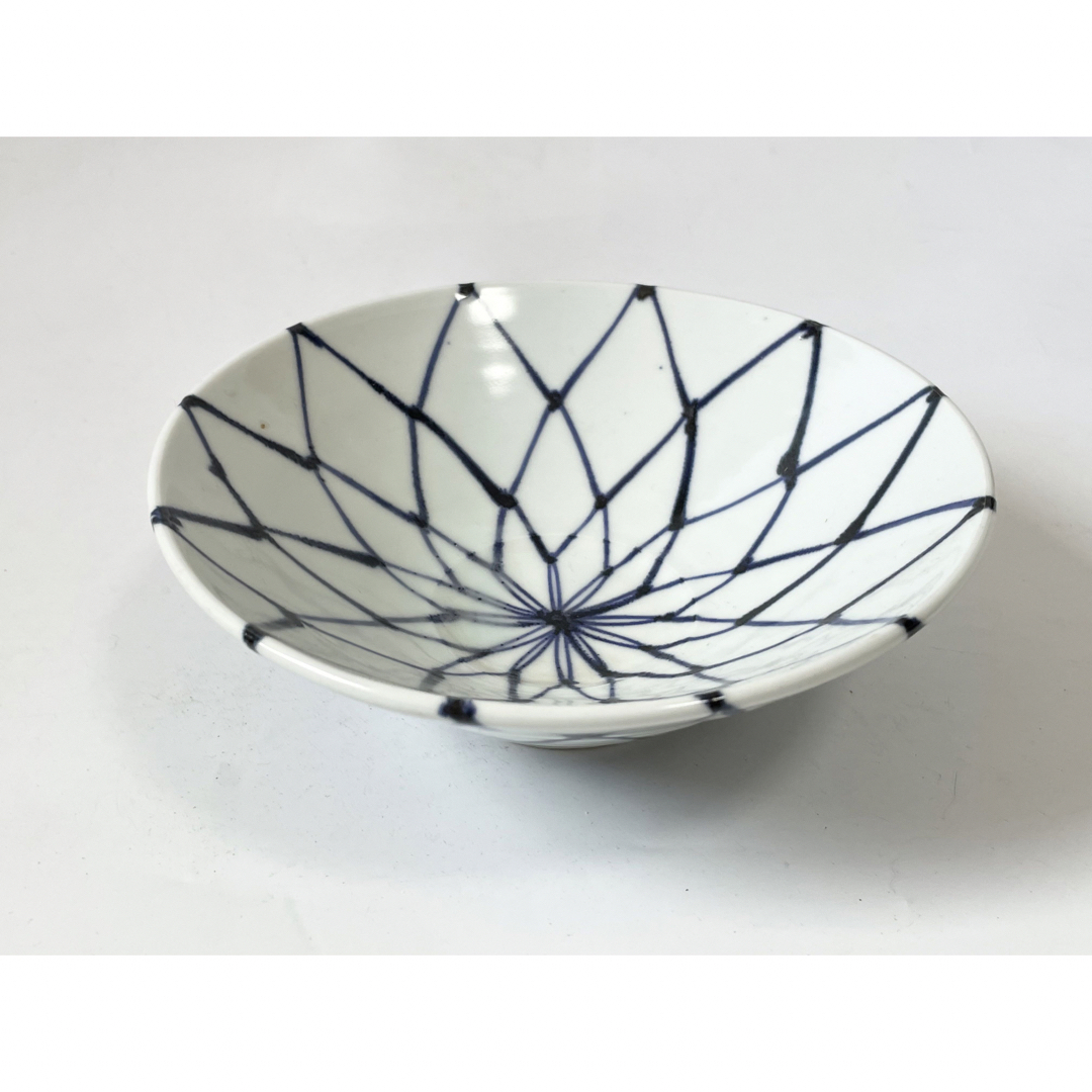 陶芸家作家物加藤静允染付網目文徳利酒器一輪挿し初期伊万里写共箱