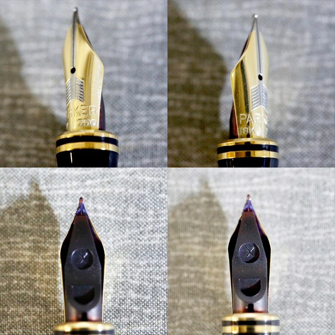 極美品 送料込み】パーカー 万年筆 デュオフォールド ボルドーマーブル