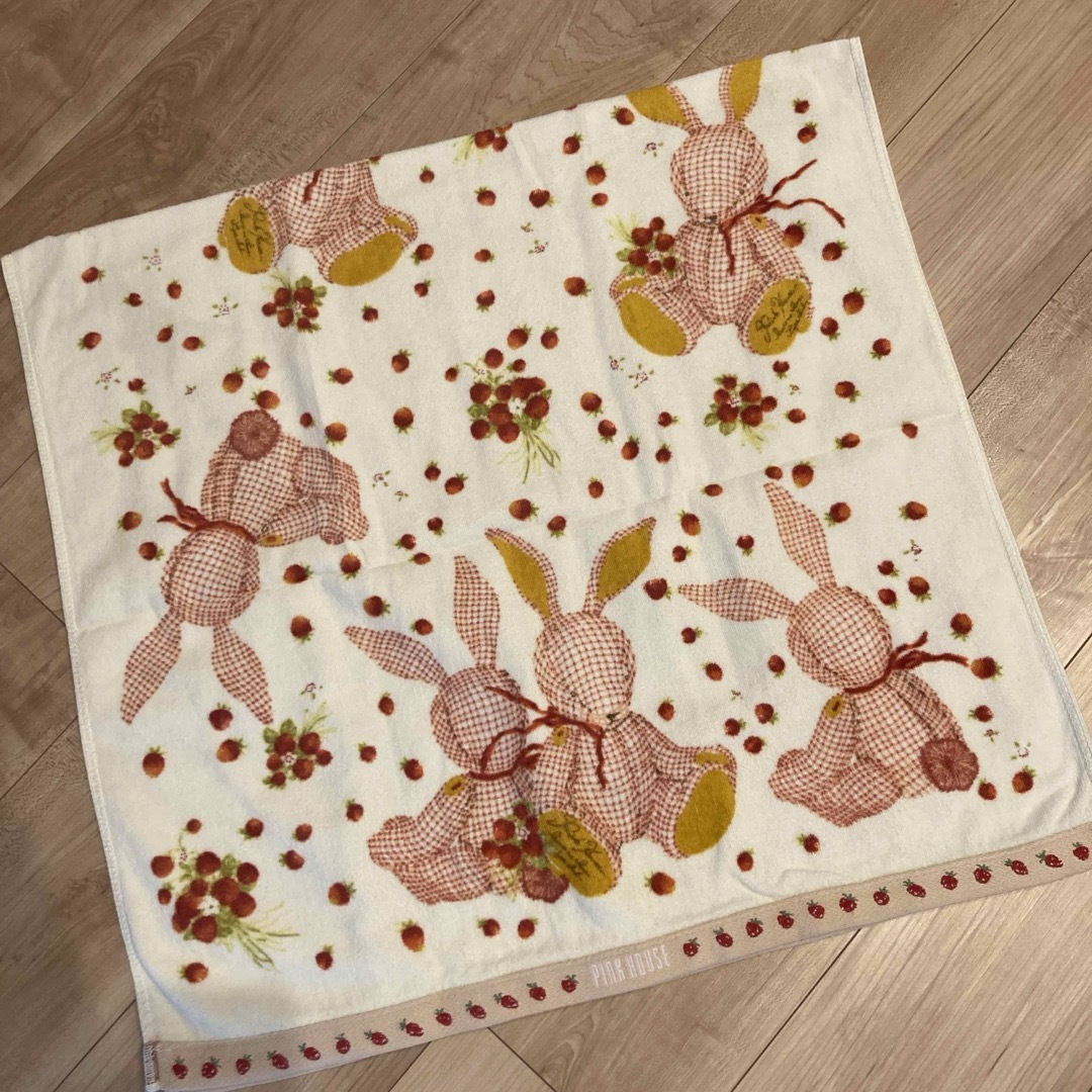 ピンクハウス ギンガムうさぎタオルセット PINK HOUSE 重た ギンガム