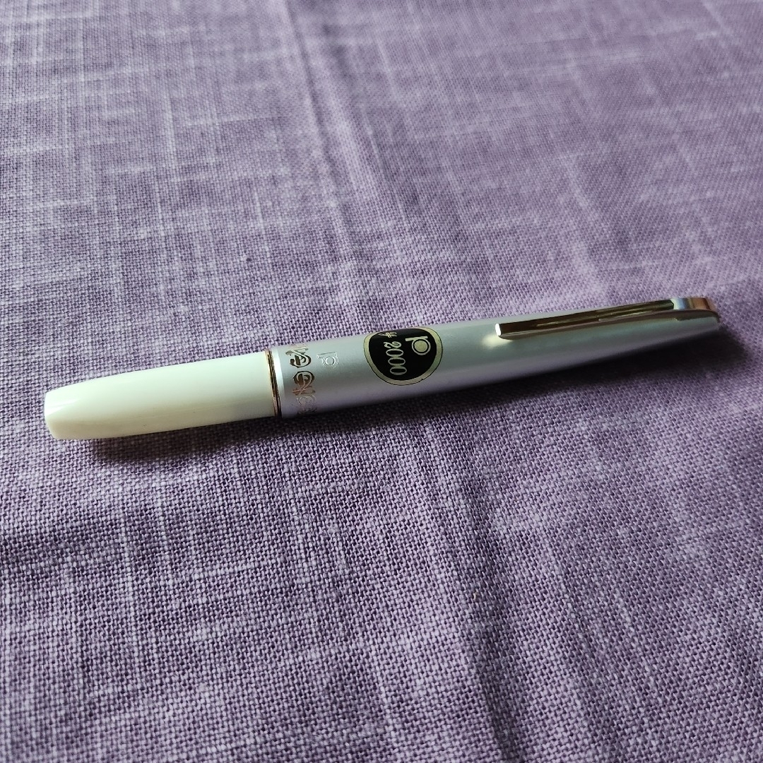 プラチナ PLATINUM 万年筆 ポケット 14K レトロ バイカラー 白.の通販