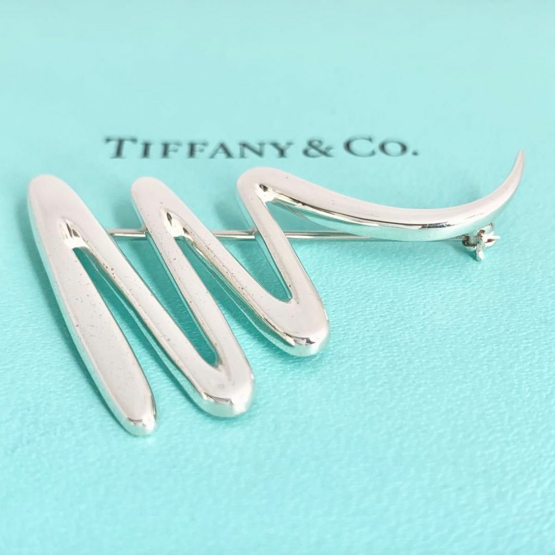 TIFFANY&Co. ティファニー スクリブル ブローチシルバー