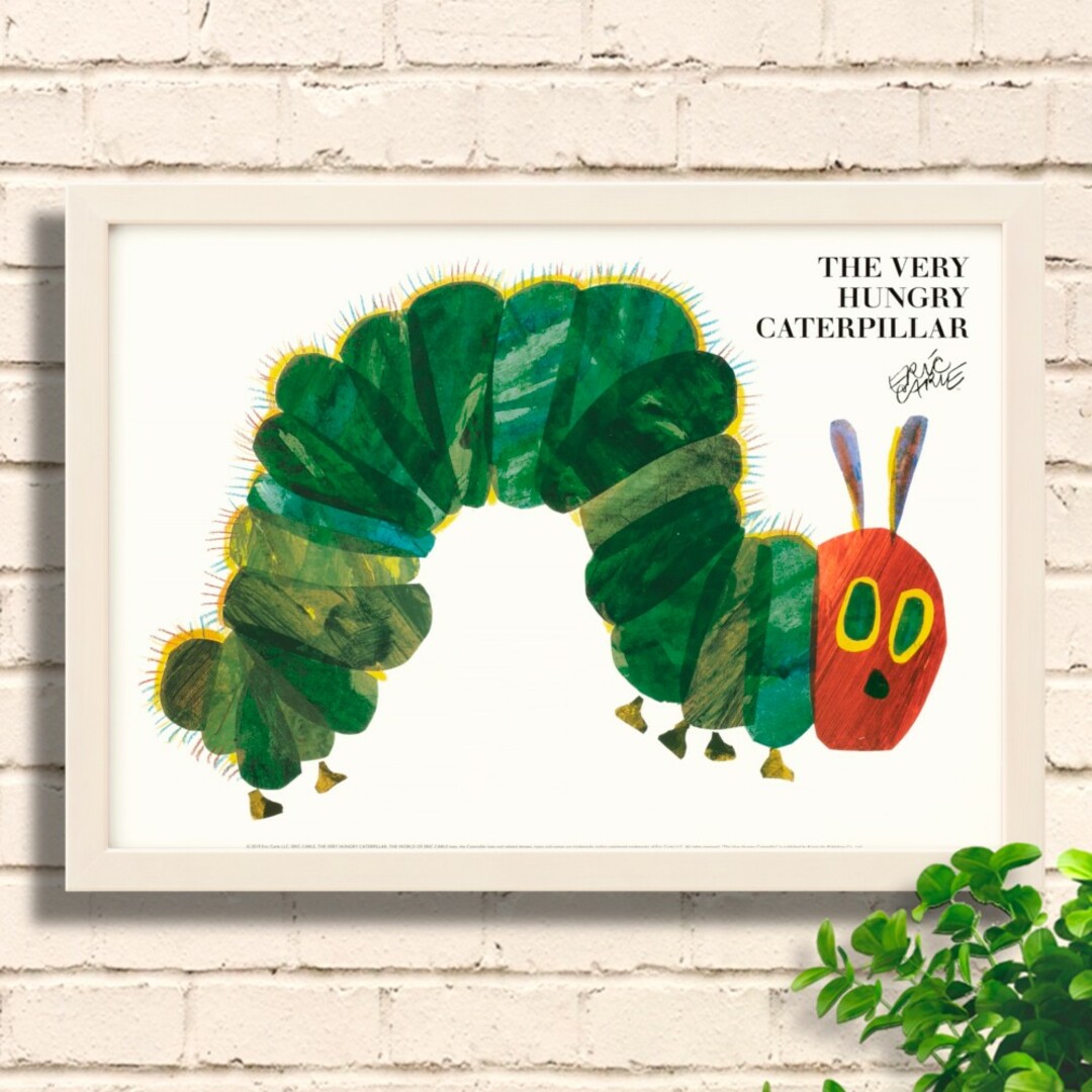 はらぺこあおむしのポスターとフレーム付き フレーム付き絵画39】はら