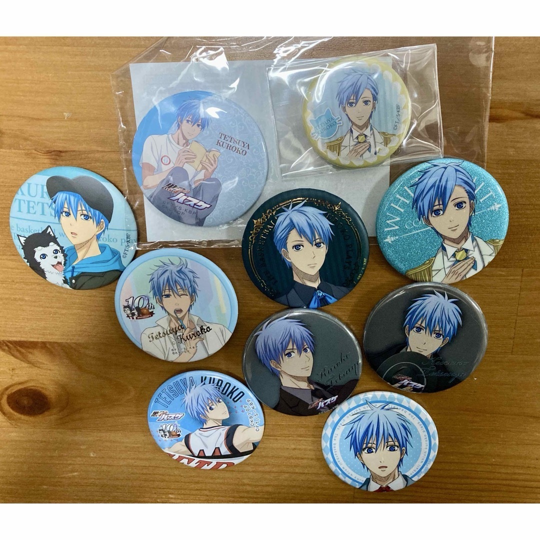 黒子のバスケ ホログラム缶バッジ 黒子テツヤ 黒子のバスケ - 描き