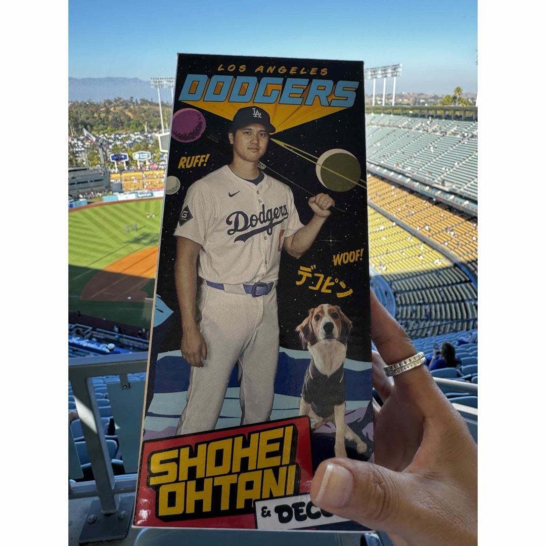 金色大谷翔平デコピンバブルヘッド来場者限定スタジアム配布ドジャース