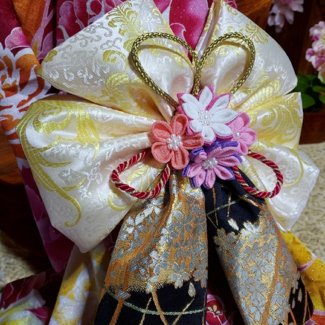 犬服 振り袖 着物 引きずり ハンドメイド