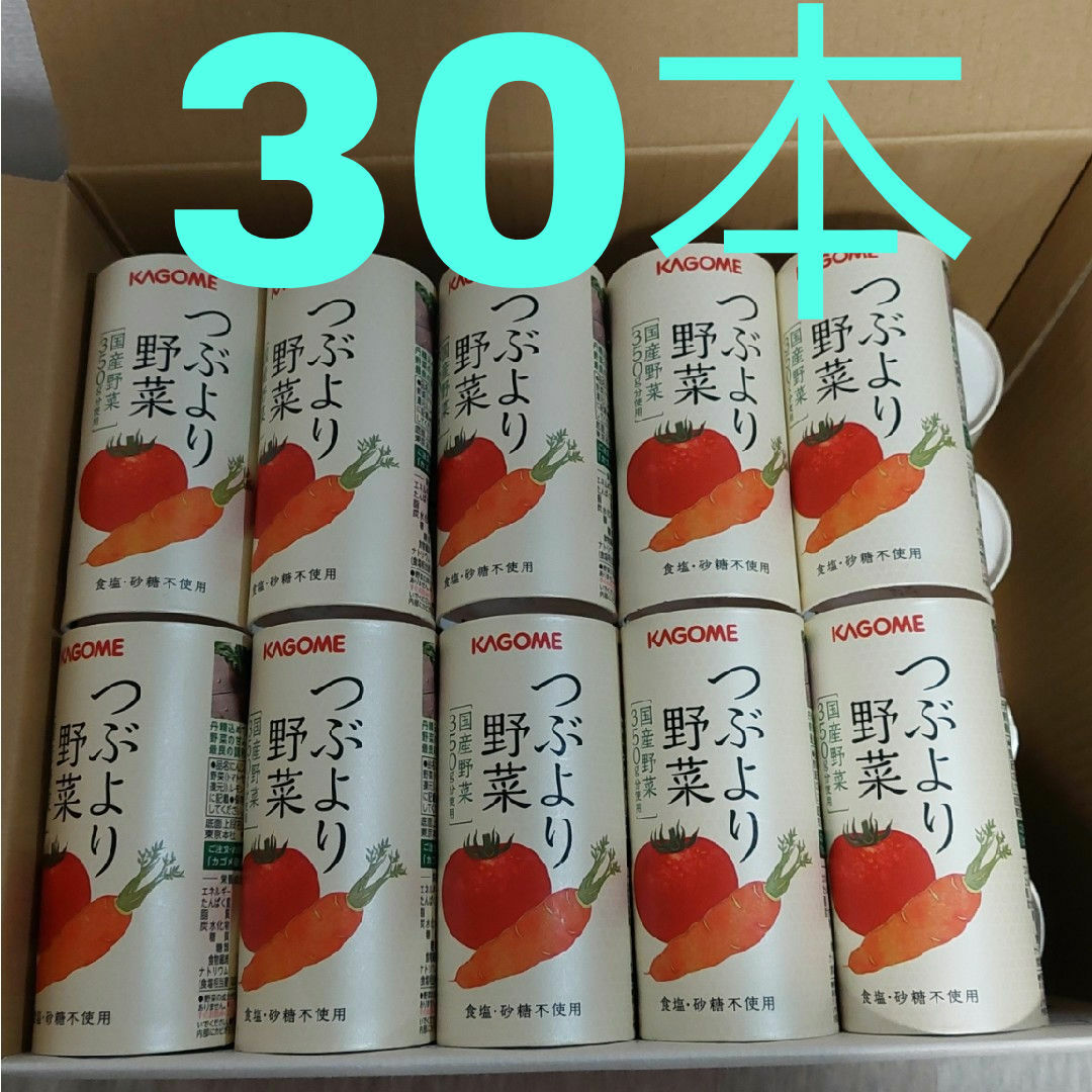カゴメ つぶより野菜ジュース 30本✖️2箱 カゴメ公式 つぶより野菜