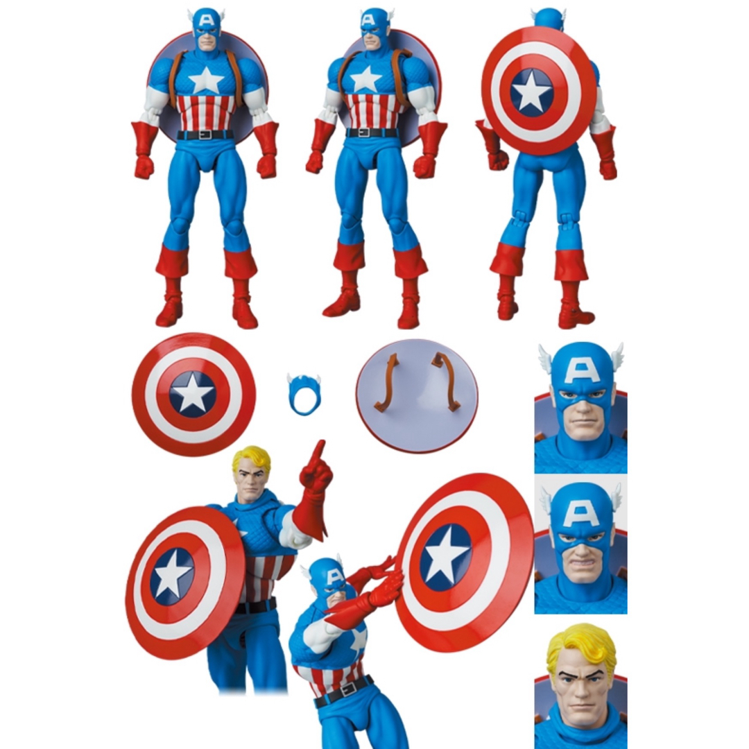 MAFEX No.217 CAPTAIN AMERICA COMIC Ver B Medicom Toy Madex Marvel