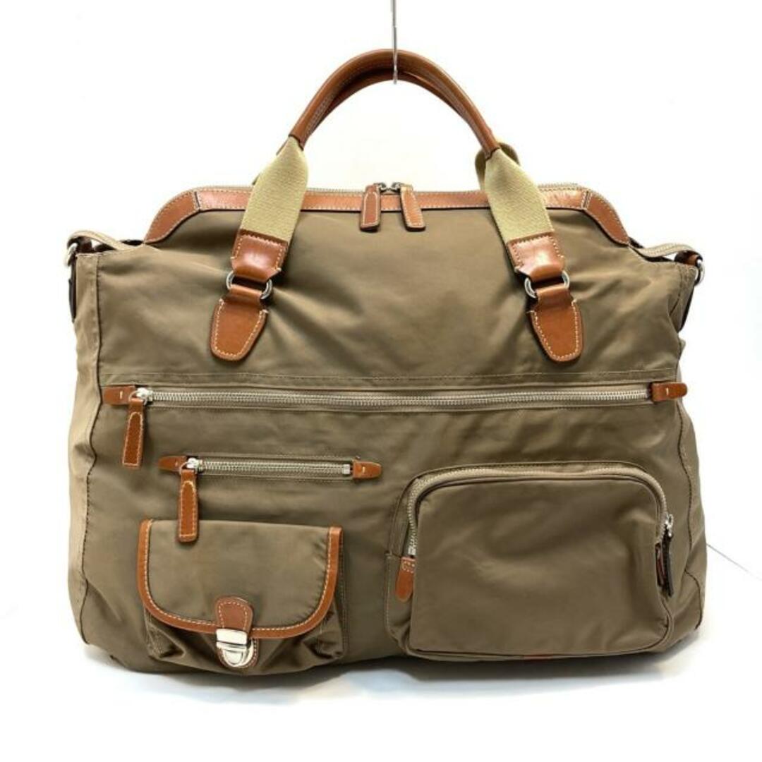 SAZABY(サザビー) ボストンバッグ - ダークブラウン×ブラウン×ベージュ