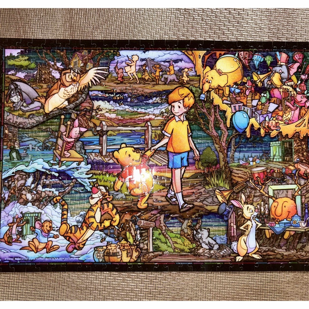 最終値下げ❗️くまのプーさん ストーリー スタンドグラス パズル 500