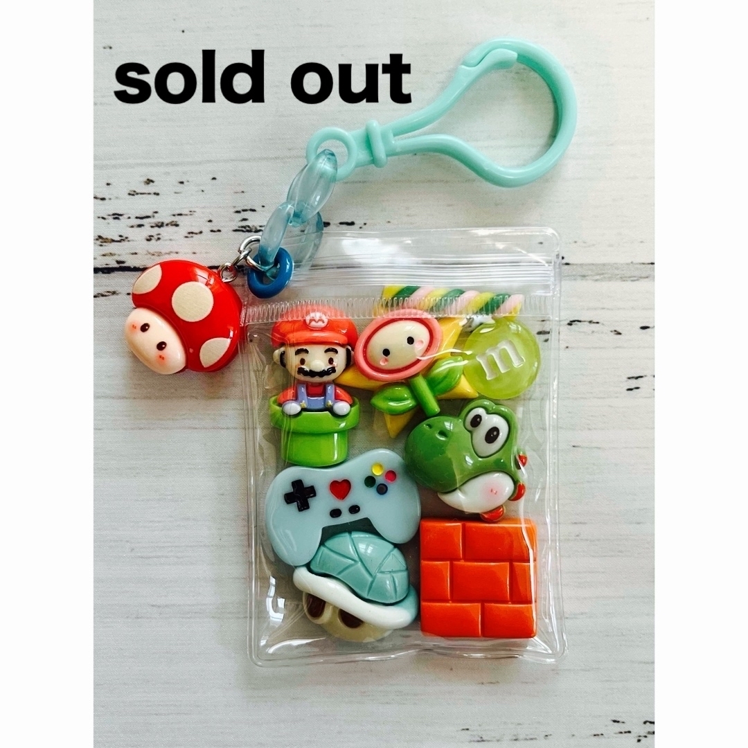 ガチャ詰めポーチ風♡キャンディバックキーホルダーハートクッキー