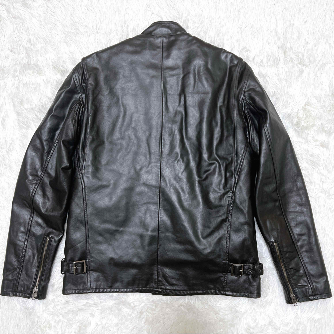 極美品】リューグーレザーズ 本革 馬革 シングルライダース ライナー付