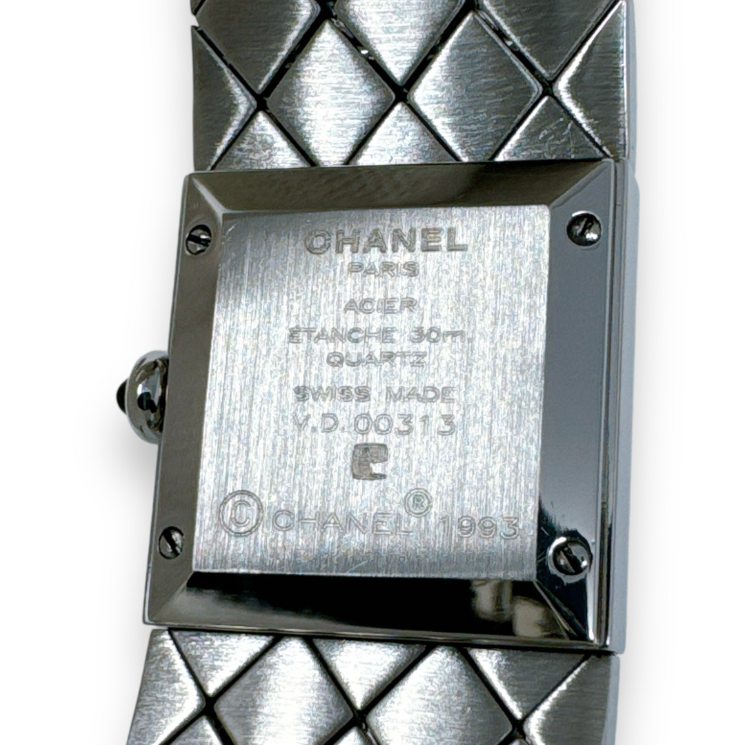 シャネル マトラッセ ブラック 黒 クォーツ QZ レディース 時計 ブランド