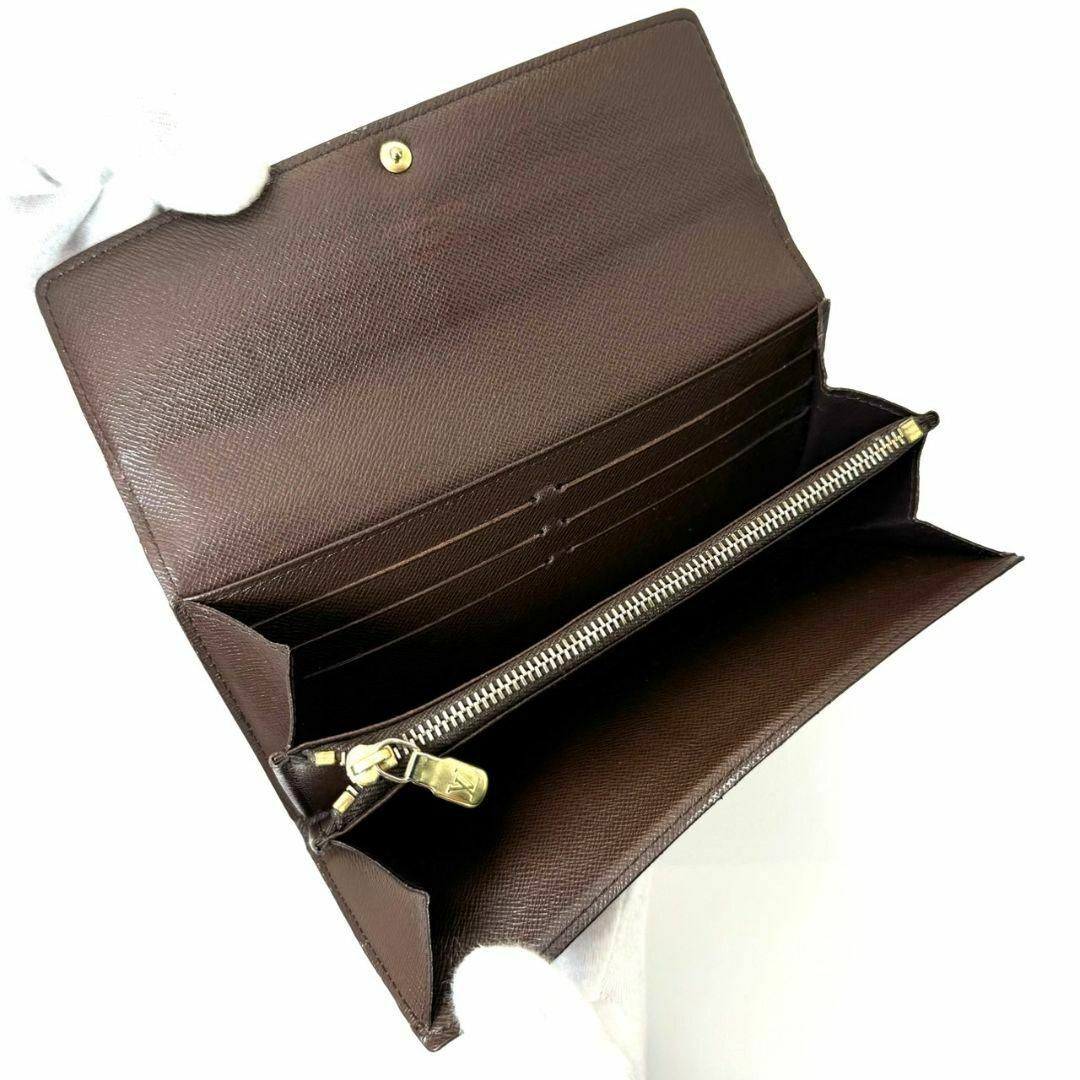 美品 良品 ルイヴィトン ダミエ ポルトフォイユ サラ 長財布 カード