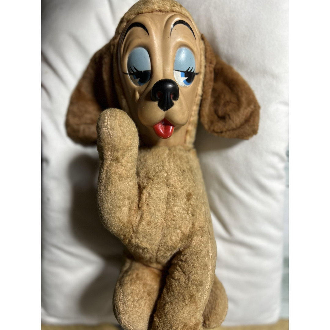 ヴィンテージ 犬 ラシュトン ラバーフェイス ぬいぐるみ 人形 Rushton