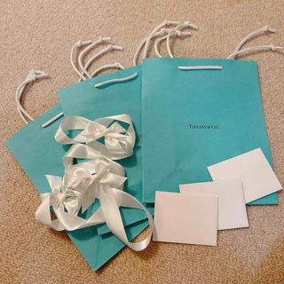 ティファニー 空箱① 巾着 保存袋 8セット カード リボン ティファニー