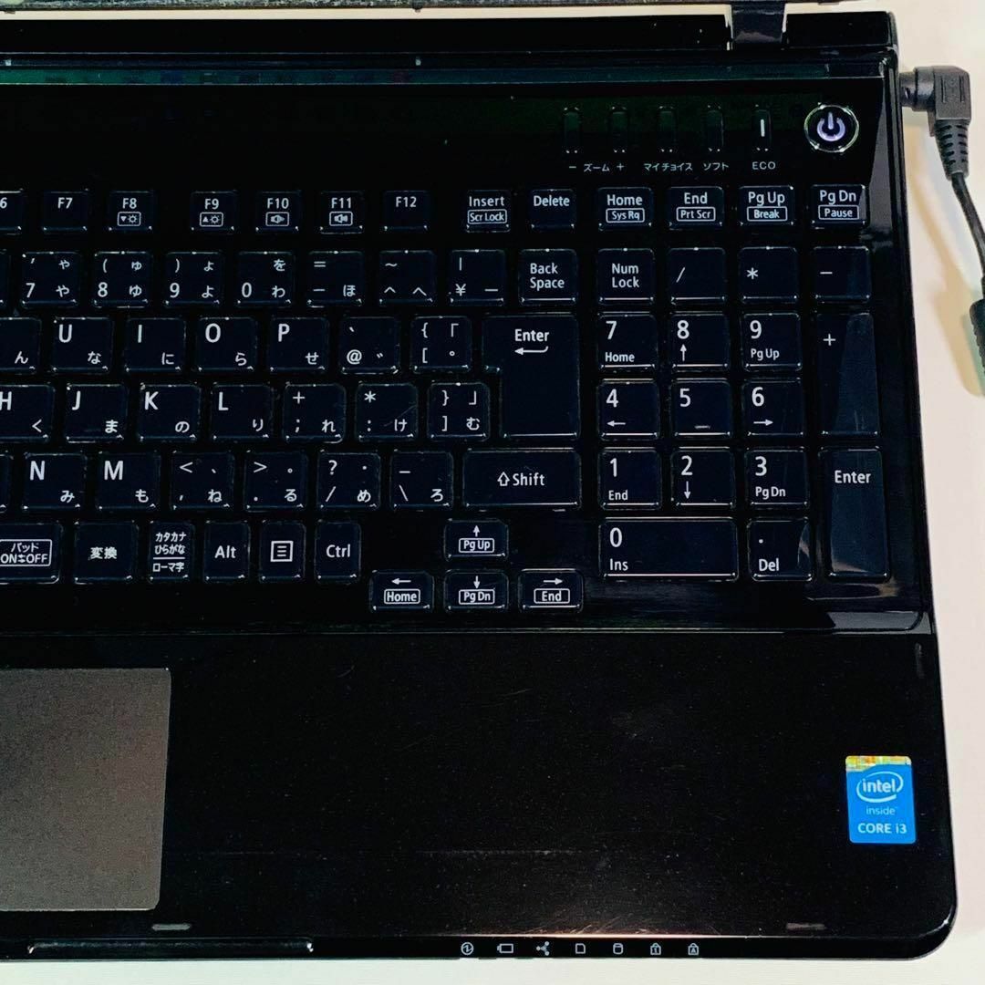 薄型✨カメラ✨Bluetooth✨SSD✨15.6インチ✨黒✨ノートパソコン