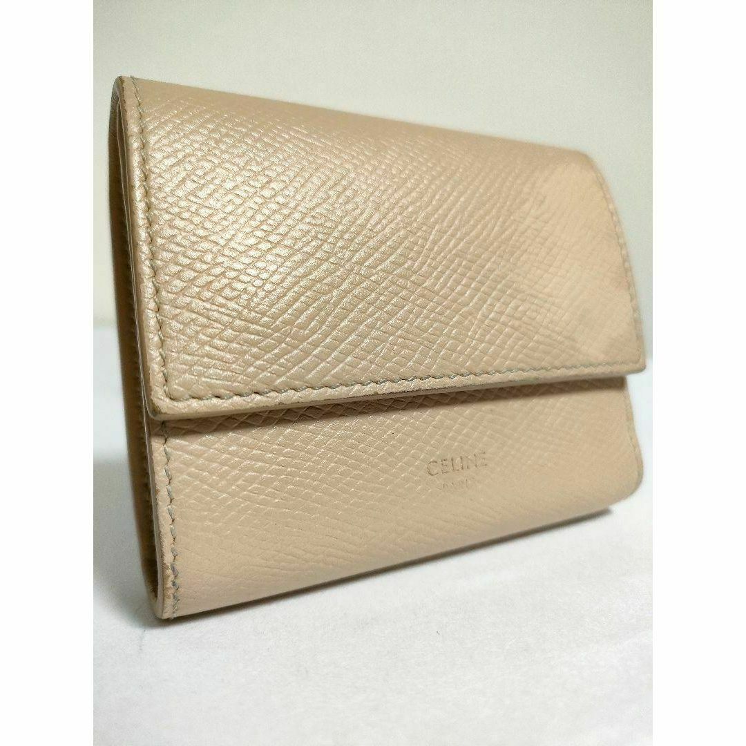 CELINE スモール トリフォールドウォレット ベージュ 三つ折り財布