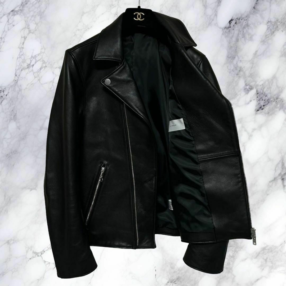 LIDNM シングルライダースジャケット 黒 Sサイズ