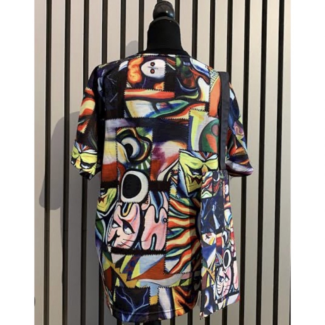 岡本太郎 Tシャツ 岡本太郎 希少 Tシャツ サイズL 展覧会 全面プリント