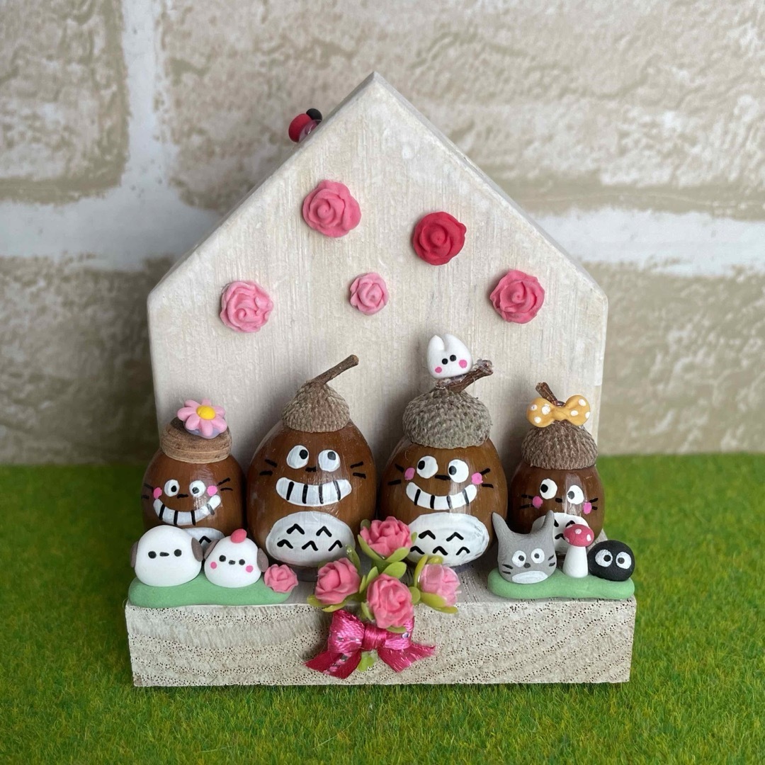 どんぐりアート♡