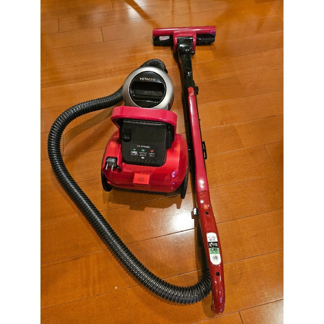 中古 日立掃除機 D-AP51 ヘッド パワーブラシ 中古 赤 レッド 吸口 頭