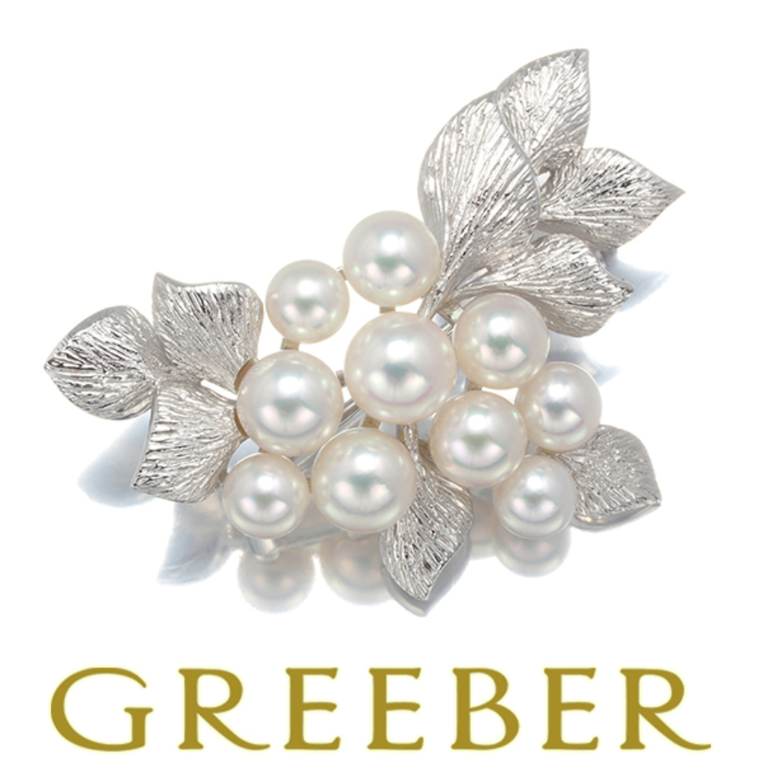 MIKIMOTO シルバーブローチ 花モチーフ パール MIKIMOTO シルバー