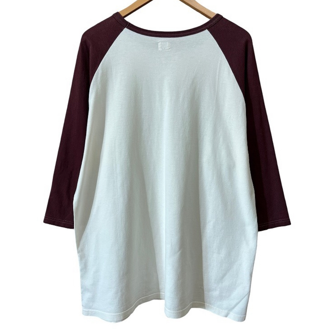 TENDERLOIN 7分袖トレーナー きなり色 ガーゼフレンチテリーカーブ切替