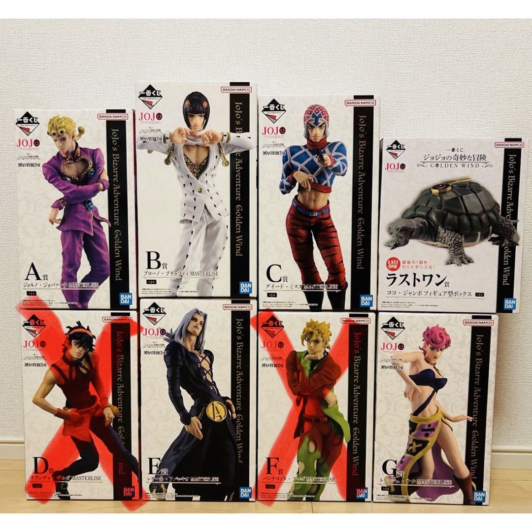 一番くじジョジョ フルコンプ 一番くじ ジョジョの奇妙な冒険GOLDEN