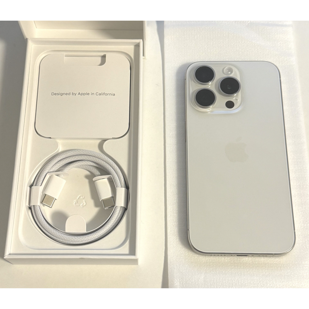 iPhone15 Pro 128Gb ホワイトチタニウム SIMフリー 【公式通販】