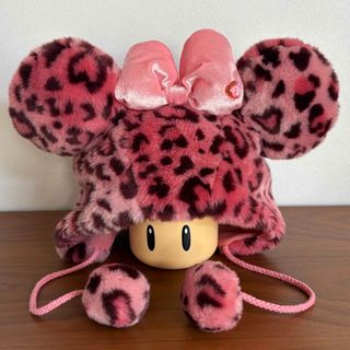 ディズニー ミニー ファンキャップ ヒョウ柄 ブラウン ディズニー