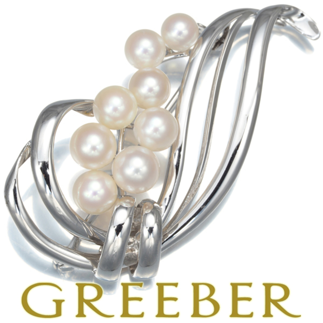 ☆美品☆ミキモト5珠シルバーブローチ皇室御用達ブランド