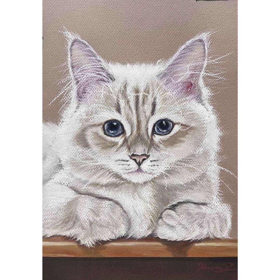 愛犬・愛猫の似顔絵 オーダー受付中 色鉛筆 アナログ画 模写 ペット