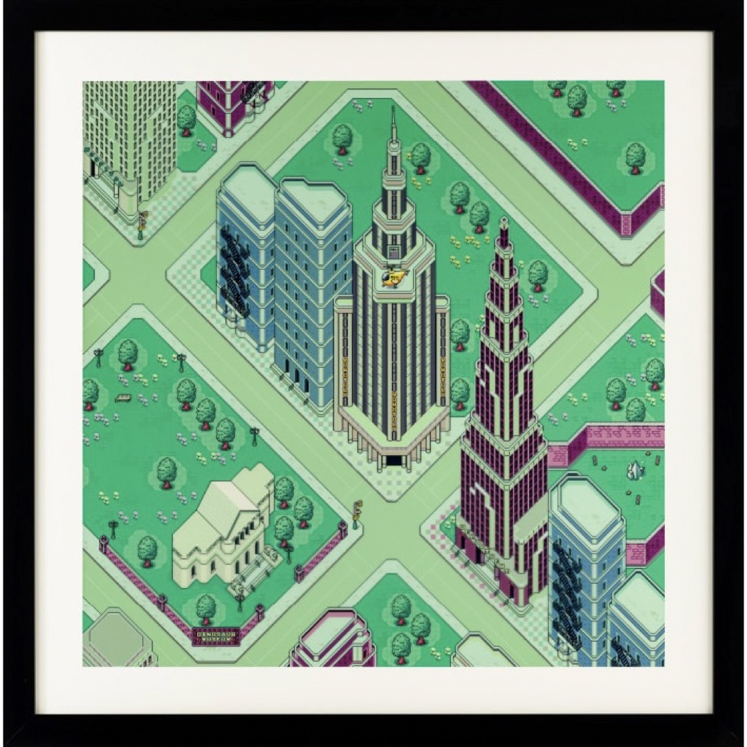 新品 レプリカスクリーン MOTHER2 フォーサイド Lサイズ 黒枠 MOTHER