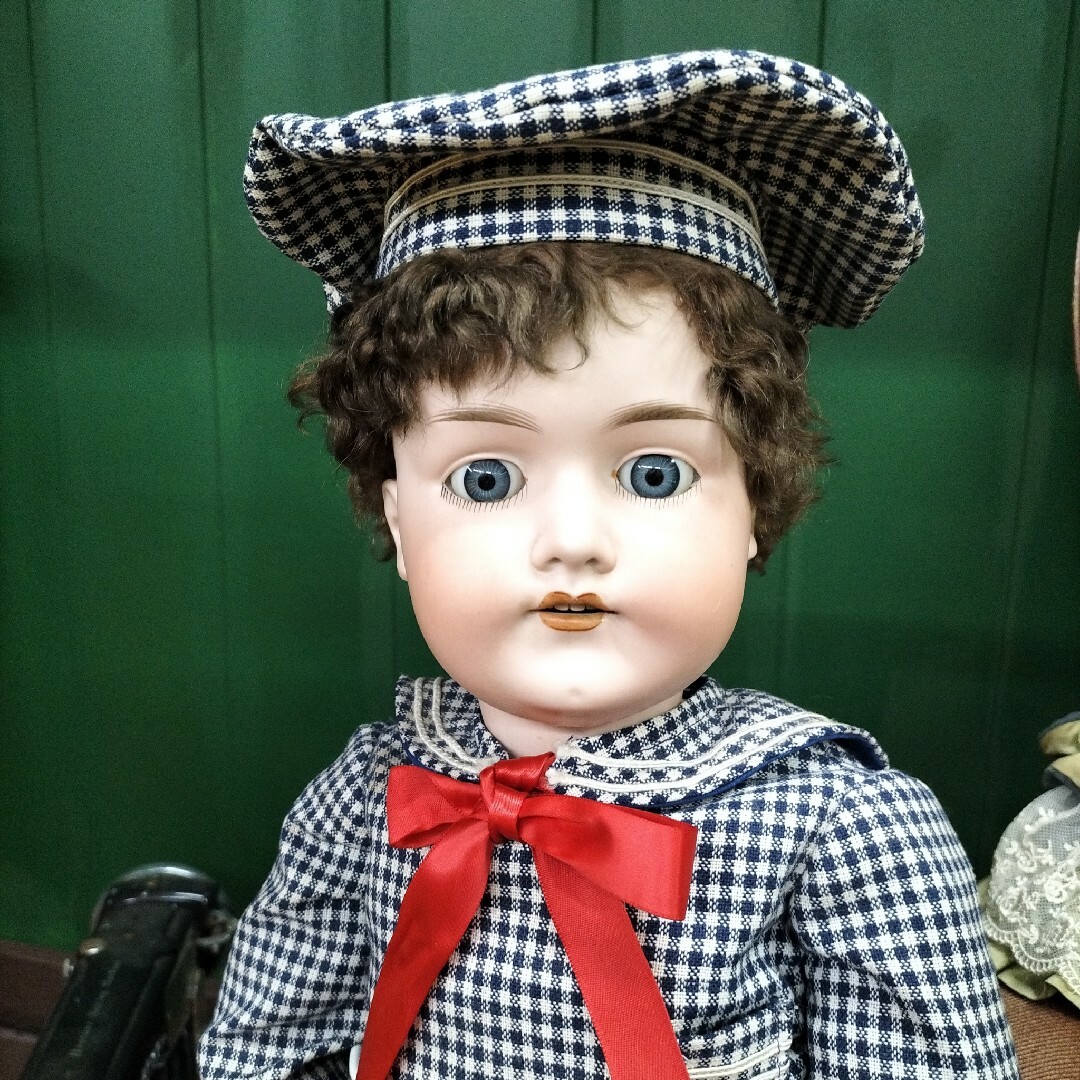ビスクドール 珍しい男の子 第一次世界大戦モデル アーモンド