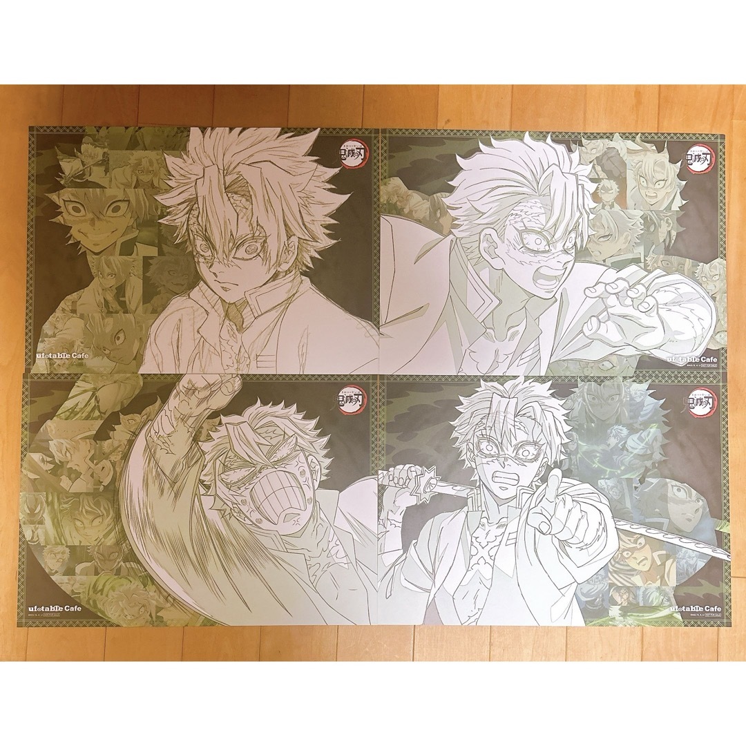 鬼滅の刃 ufotableカフェ 不死川実弥 ランチョンマット ケース セット 鬼滅