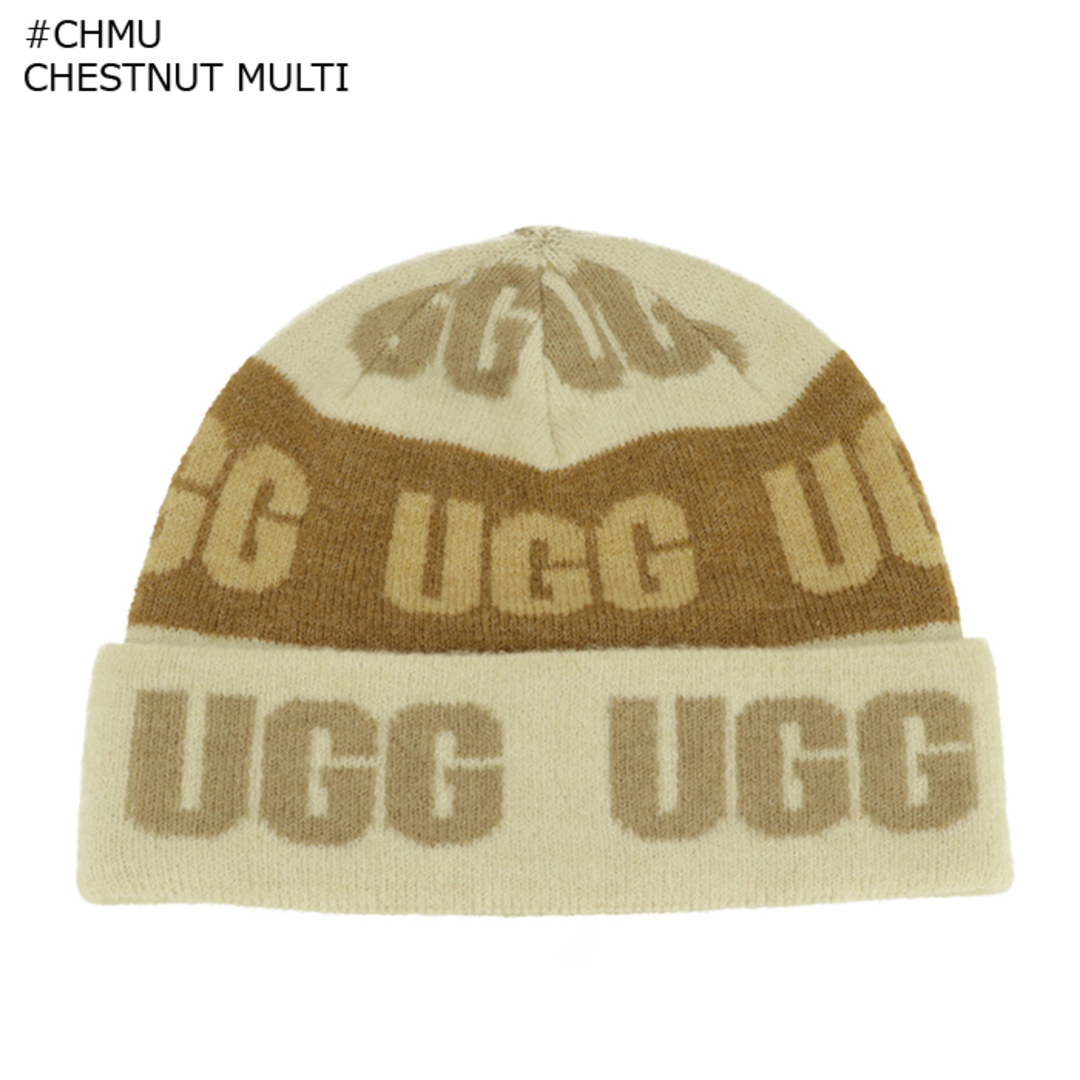 UGG - アグ UGG ニットキャップ W UGG GRAPHIC LOGO BEANIE ニット帽