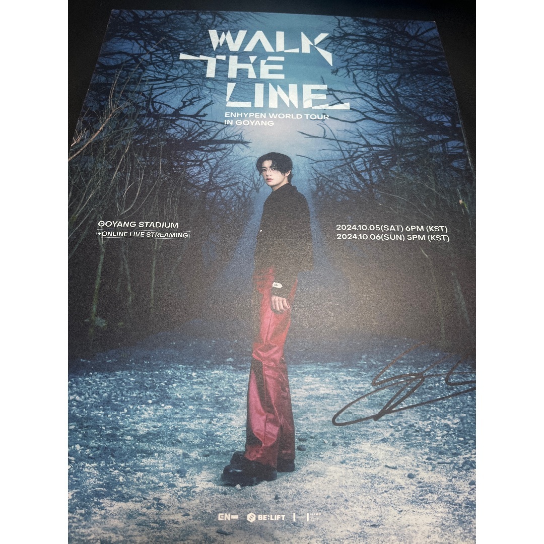 ENHYPEN】ジェイ 直筆サイン入り ポスター WTL プレステ特典 【公式通販】