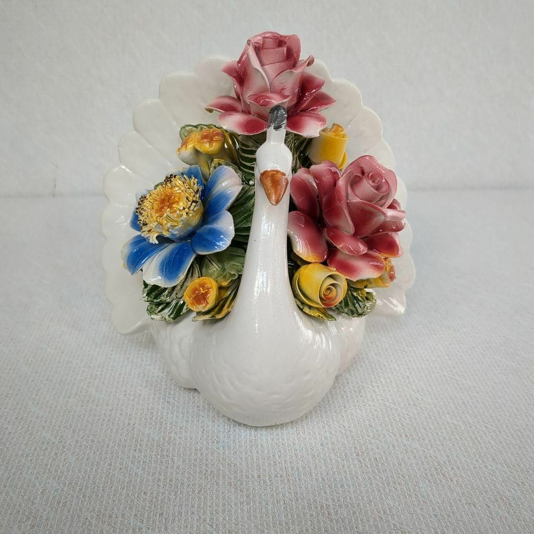 カポディモンテ イタリア 陶花 置物 オブジェ 磁気陶花｜オブジェ