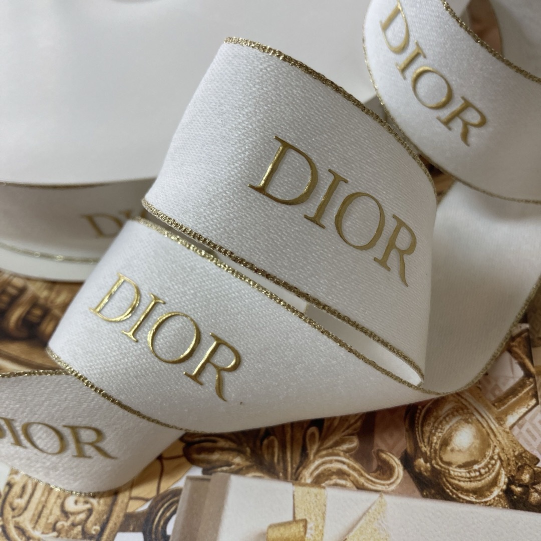 ディオール リボン 1ロール50m ホリデー2024年 ディオール リボン 1