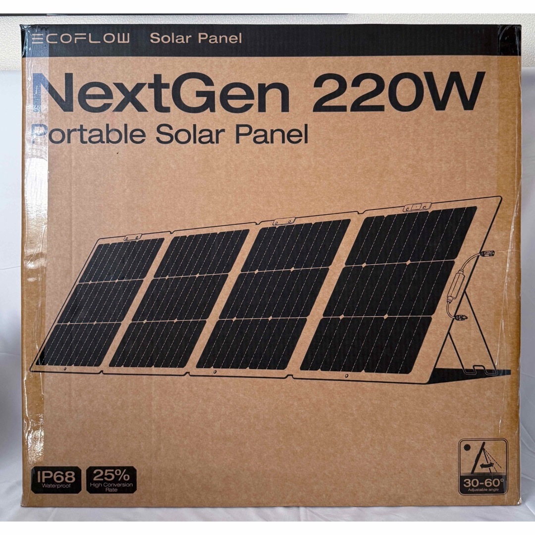 EcoFlow 220W片面ソーラーパネルGen2 未開封2024モデル 【公式通販】
