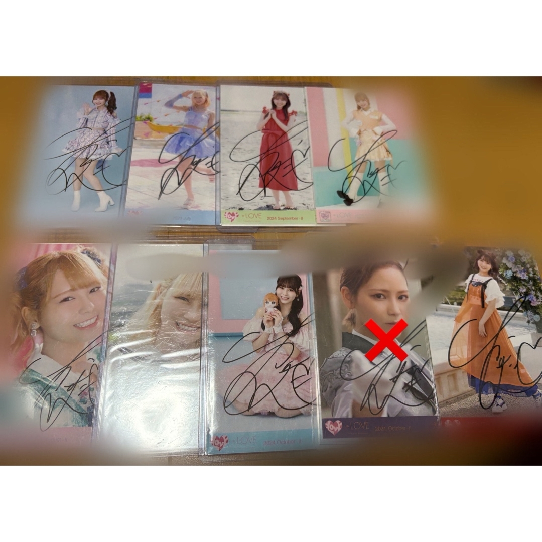 イコラブ 大場花菜 7周年 猫衣装 直筆 生写真 LOVE 大場花菜 生写真 7