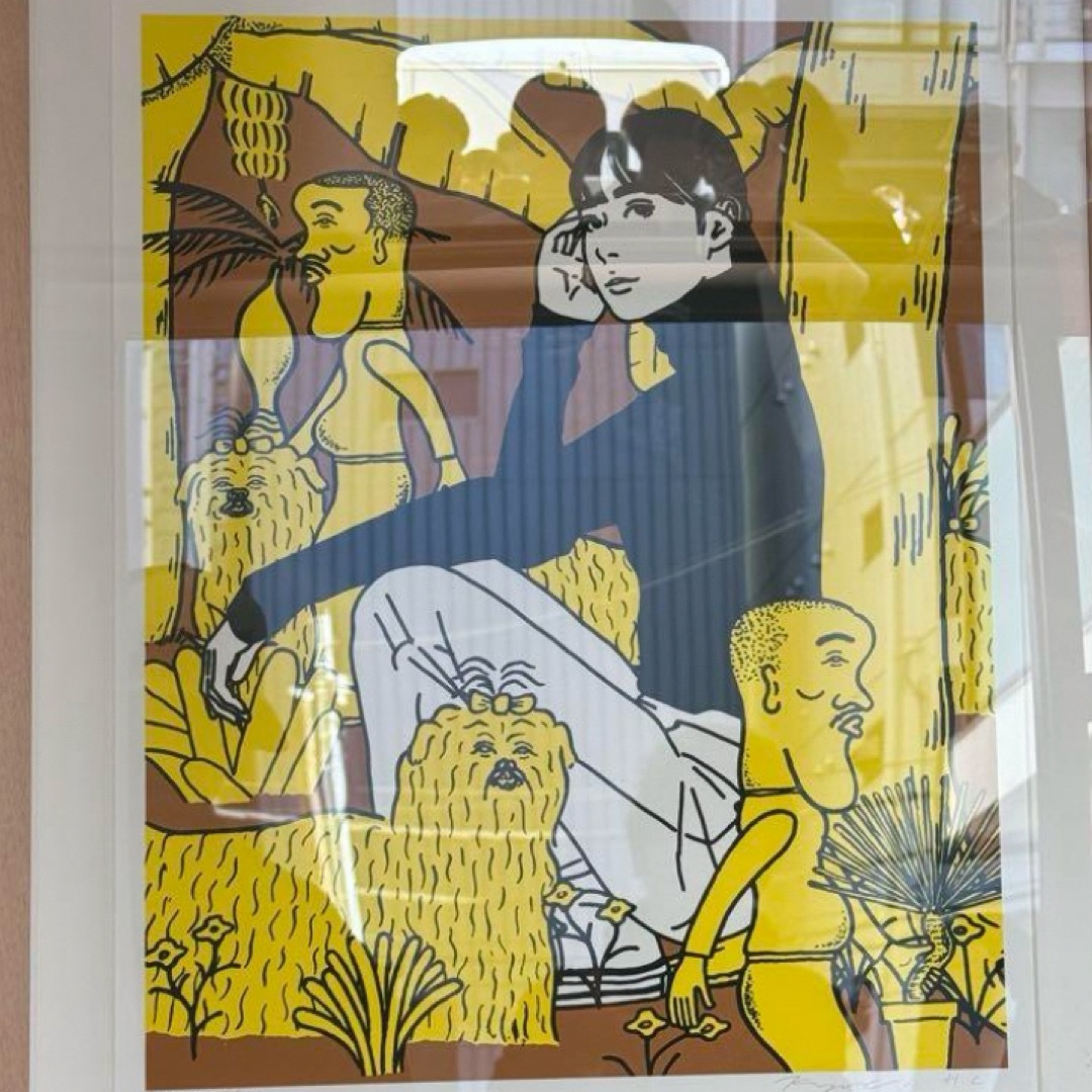 kyne untitled 2024 ED100 yellow シルクスクリーン kyne untitled