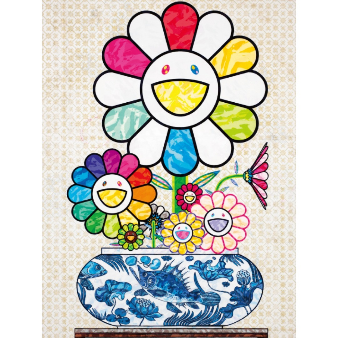 村上隆 ふるさと納税 尾形光琳の花 京都 光琳 もののけフラワー PSA10