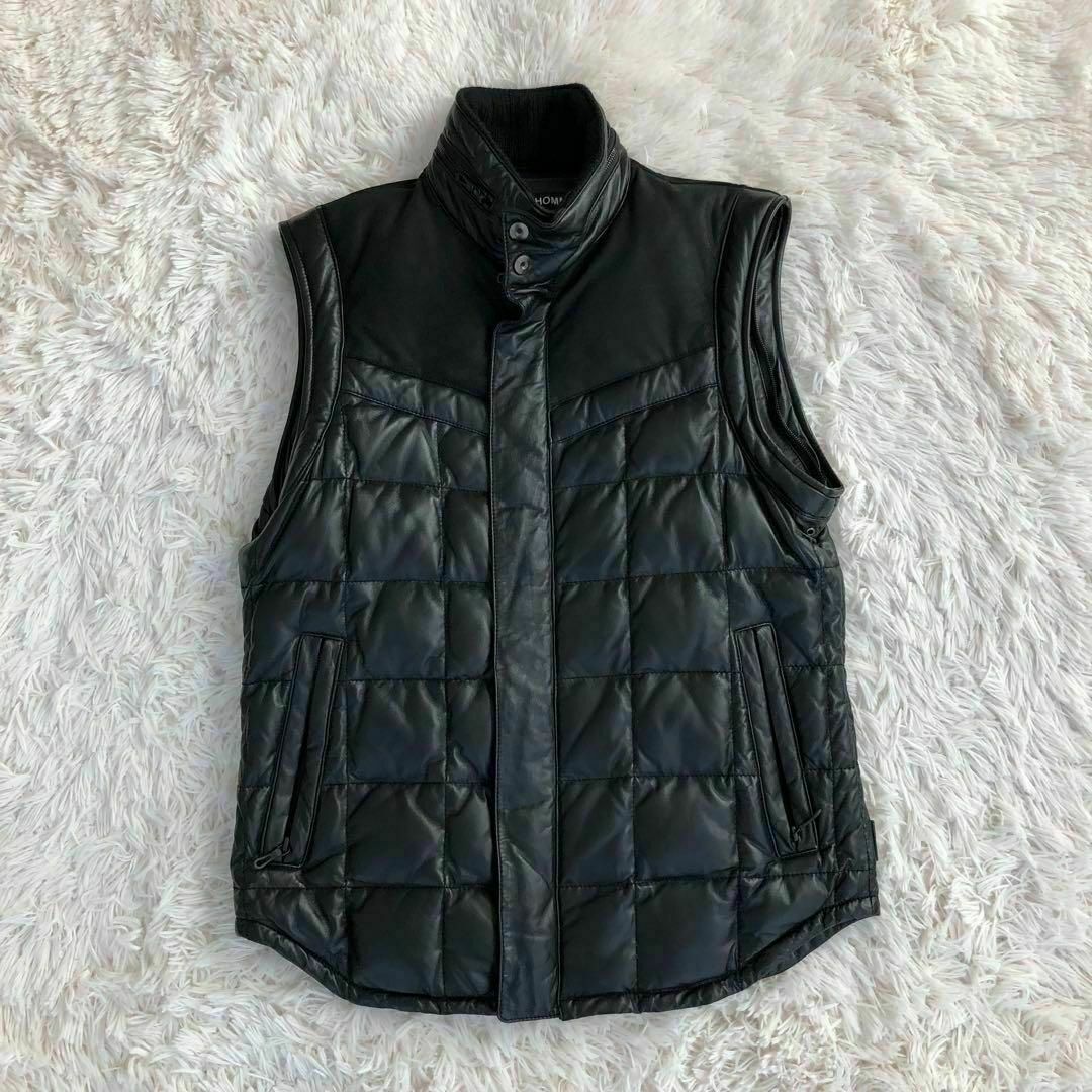 5351 POUR LES HOMMES - 5351プールオム 2WAYレザーダウンジャケット羊