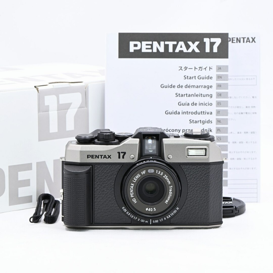 PENTAX 17 コンパクトフィルムカメラ 本体、箱、取扱説明書付き