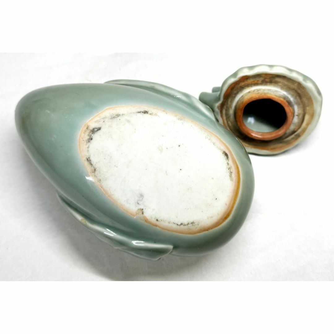 朝鮮美術 李朝 高麗青磁 酒盃 時代箱 V R8318 朝鮮美術 李朝 高麗 【