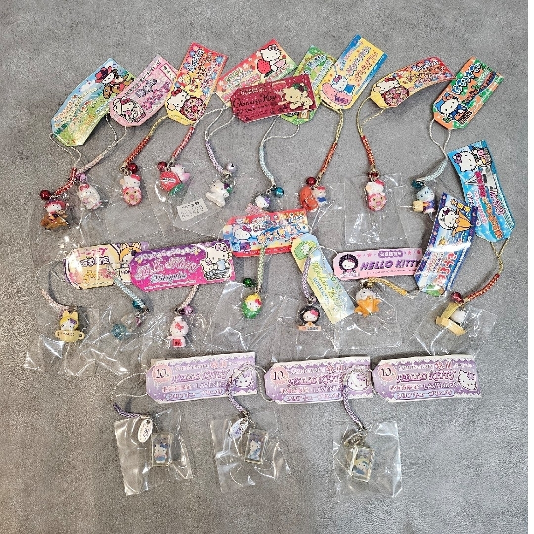 ハローキティ 90個 ご当地 キティ 根付 ストラップ まとめ売り